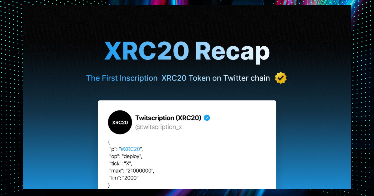 Inscripción XRC20: Una Revolución en la Red Social de Elon…